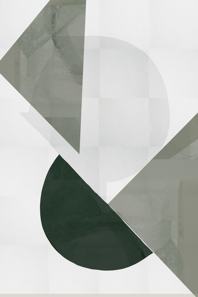 Modern zöld geometria alkotó: cartissi