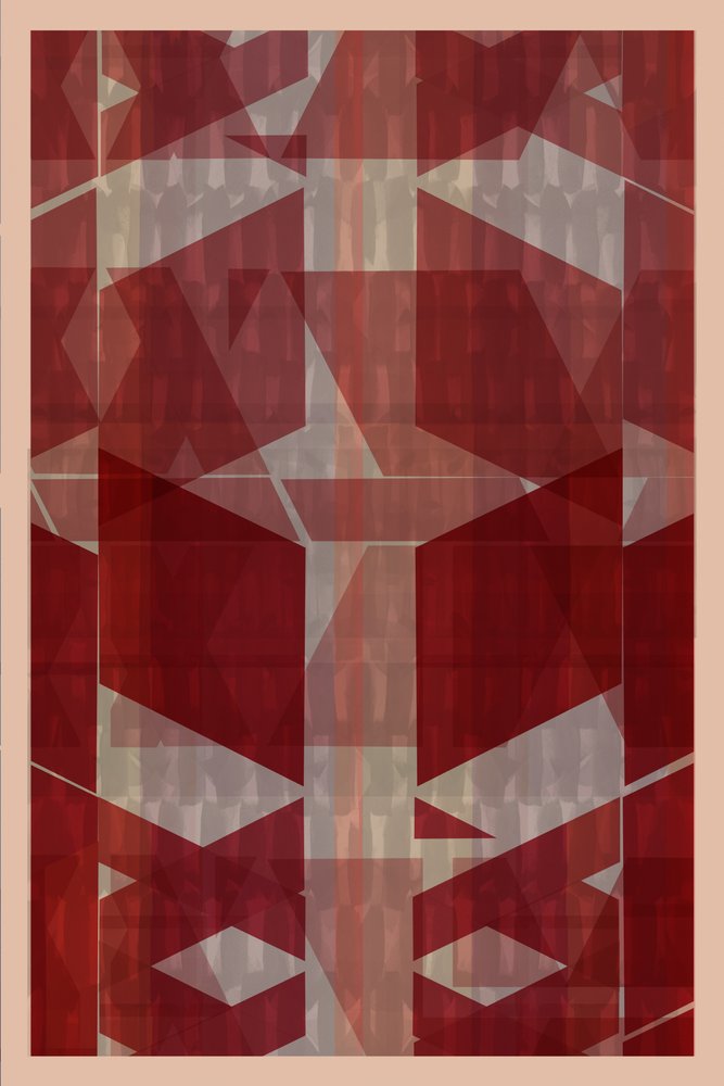 Modern vörös geometria alkotó: cartissi