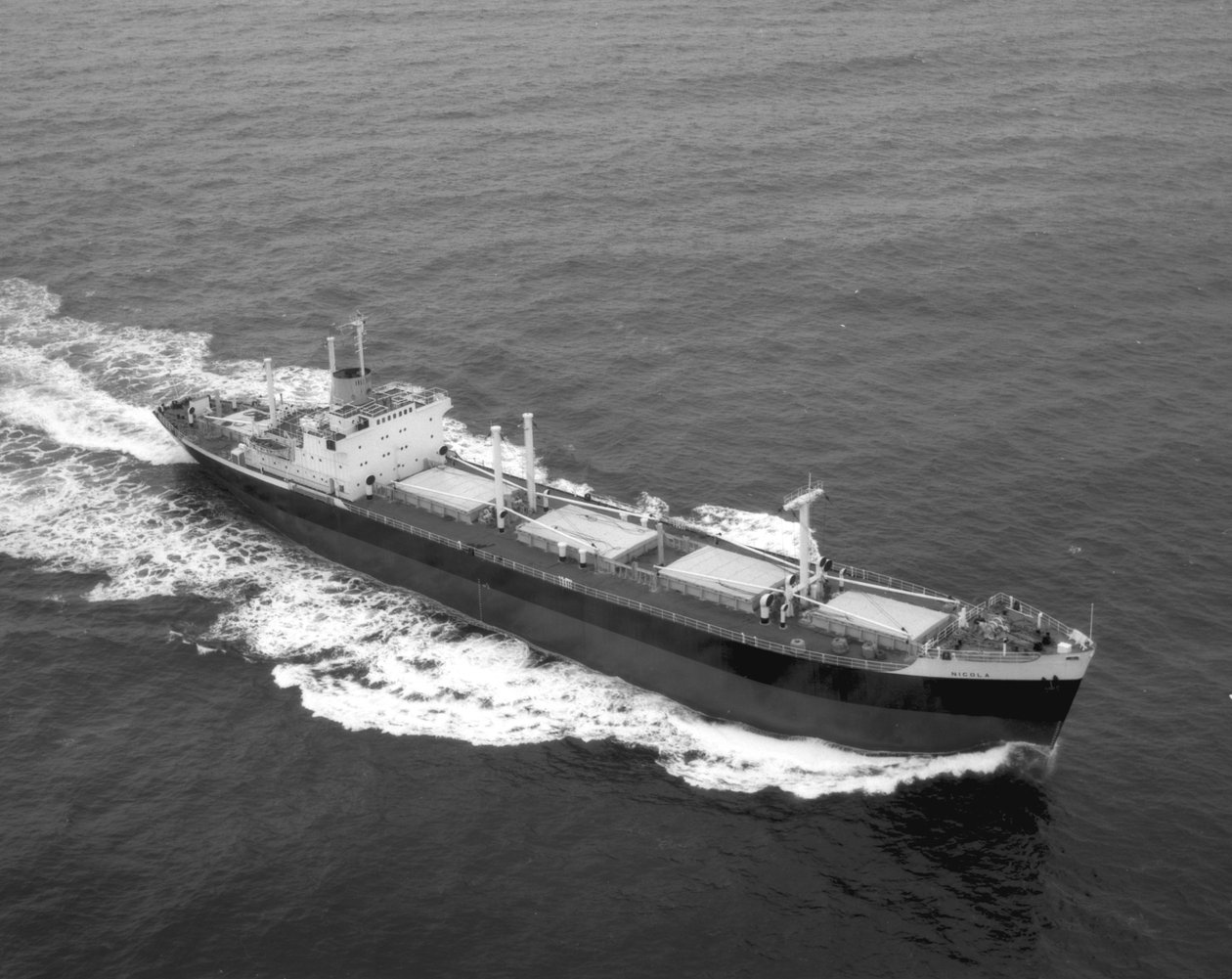 Nicola, az első SD14-es légi jobb orr negyede a tengeri próbákon, 1968. február 20. (bw fotó) alkotó: Unbekannt Unbekannt