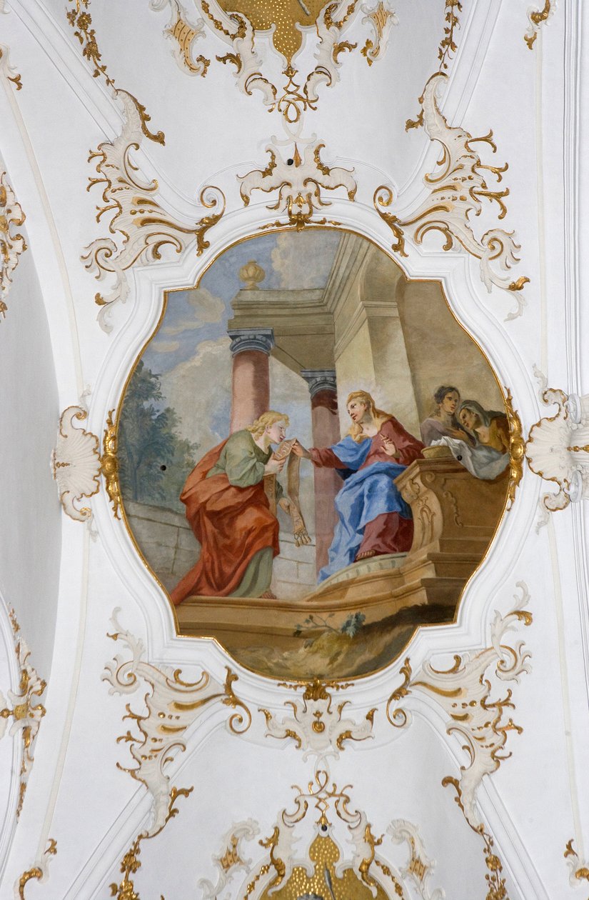 Andechs kolostor, Fresco, Andechs, Bajorország, Németország alkotó: Unknown