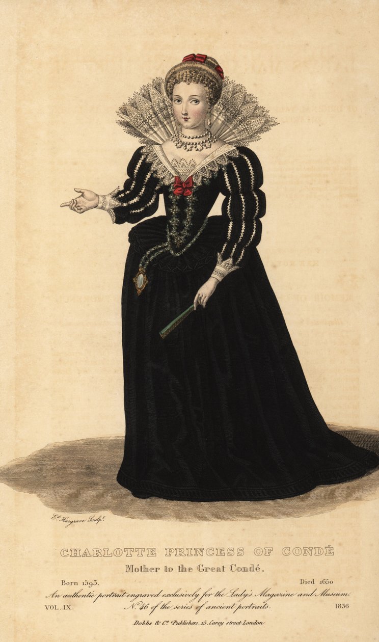 Charlotte Marguerite de Montmorency, Conde hercegnője, Nagy Conde anyja, 1593-1650 alkotó: Unknown