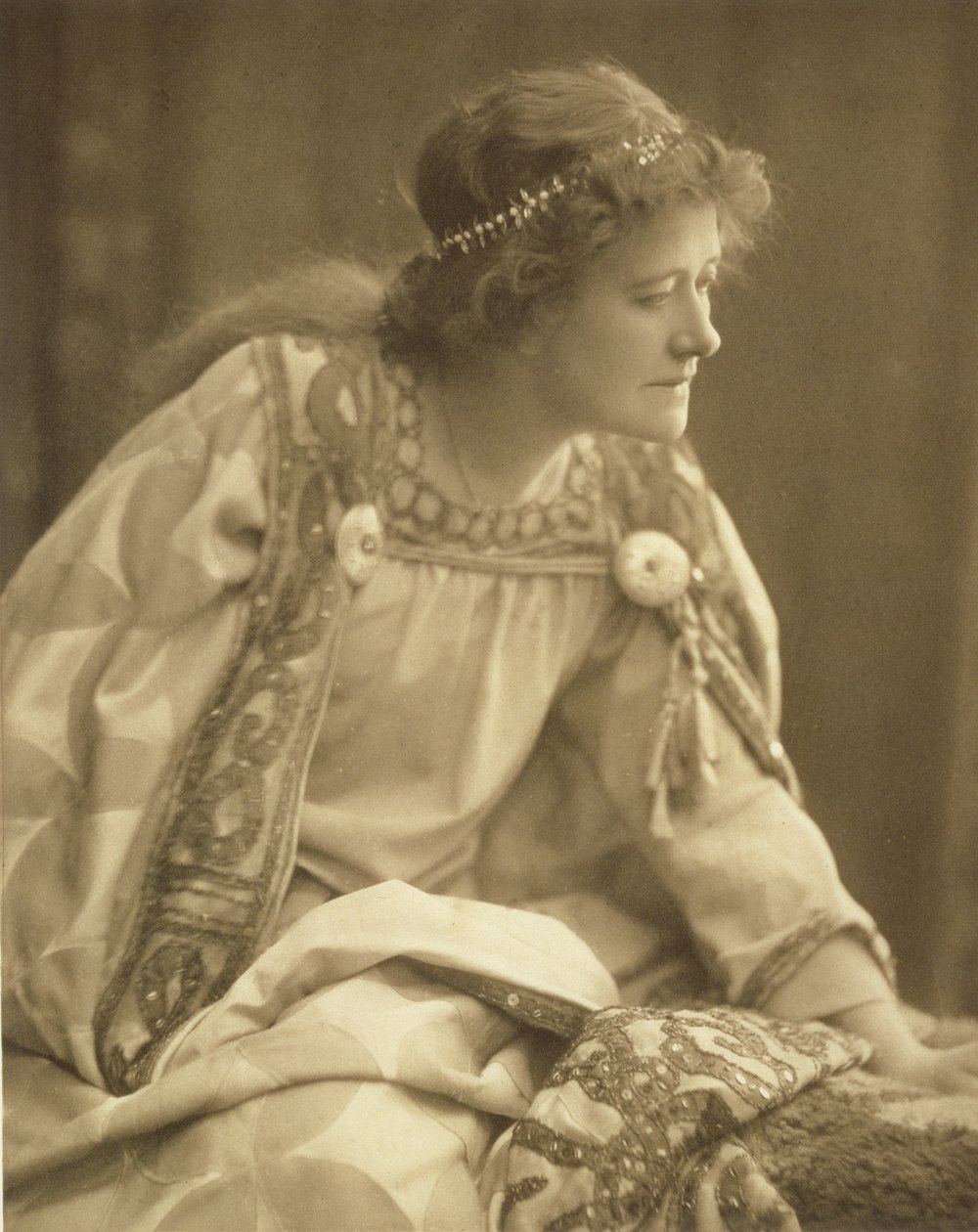 Ellen Terry (1847-1928) Cordeliaként, a Window & Grove fényképe után alkotó: Unknown