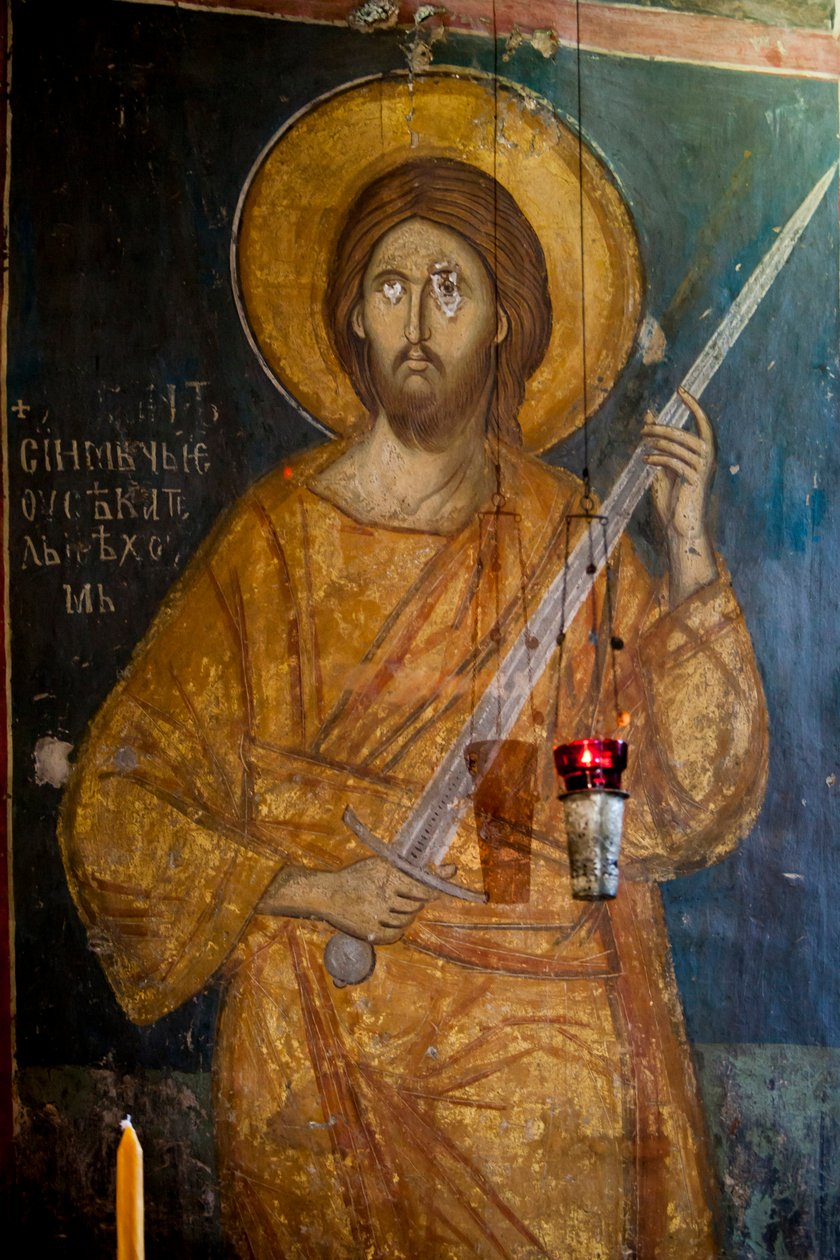 Freskó a Decani kolostor templomának hajójában alkotó: Unknown