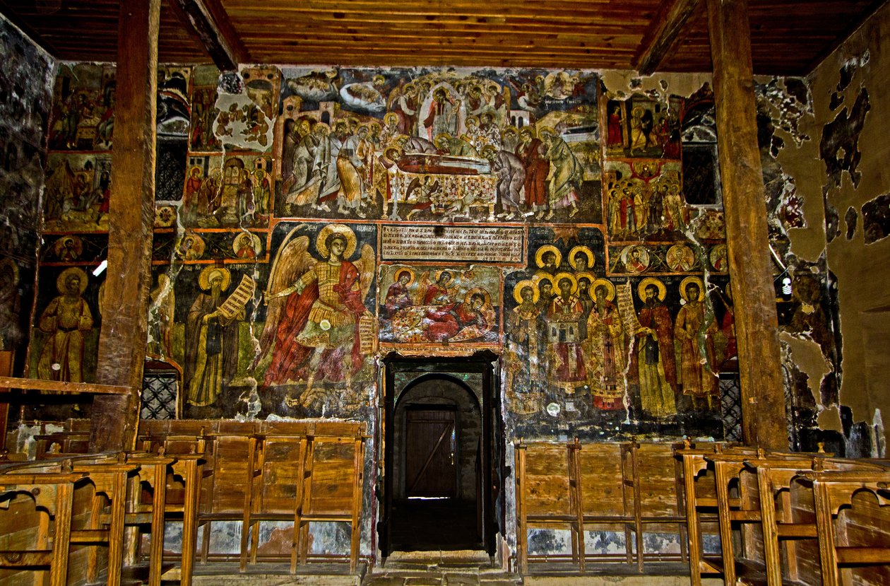 Freskók a Szent Mária-templomban, Ardenica kolostor, Albánia alkotó: Unknown