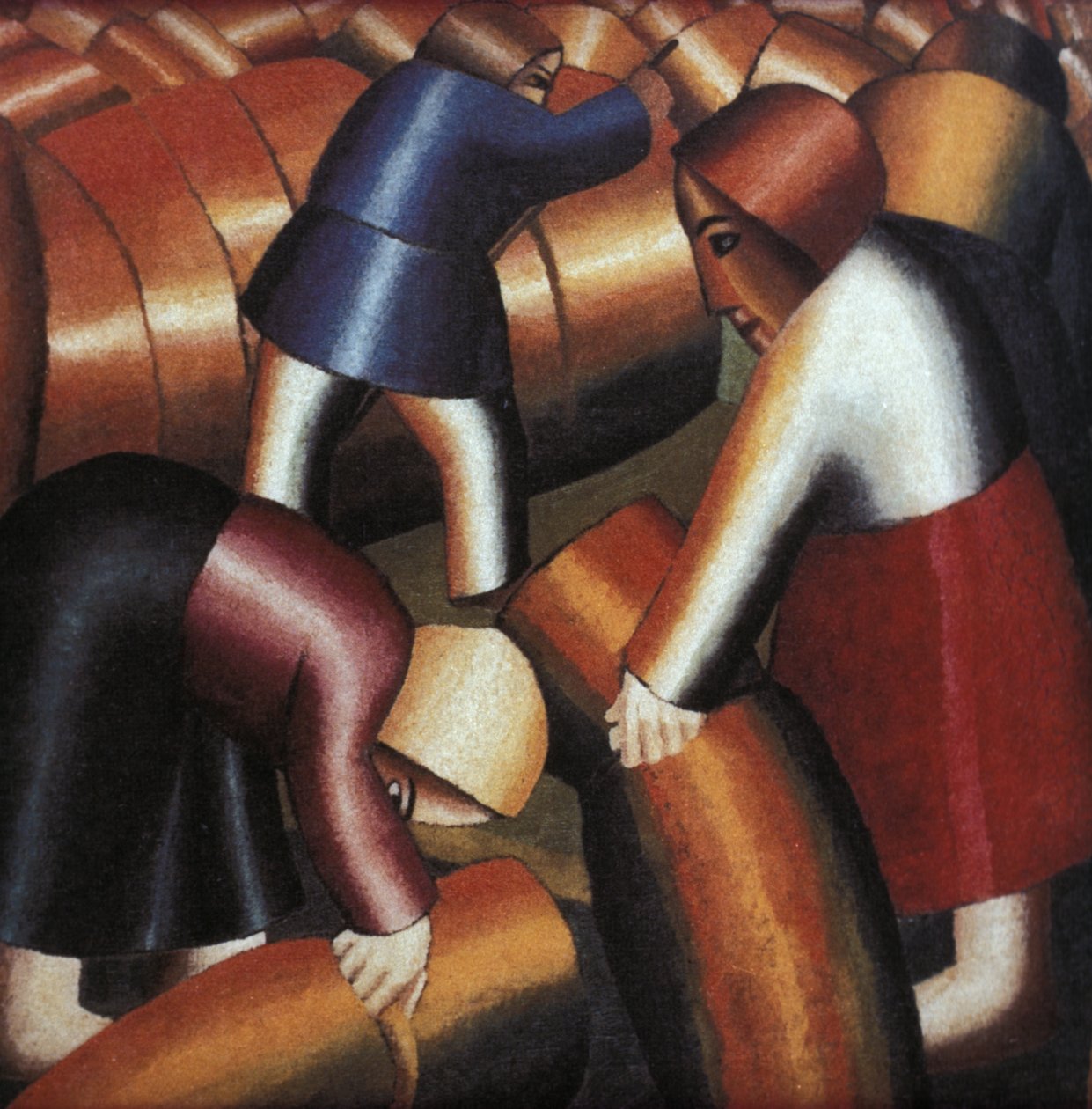 Szénaverés (1928) Malevics festménye. alkotó: Unknown