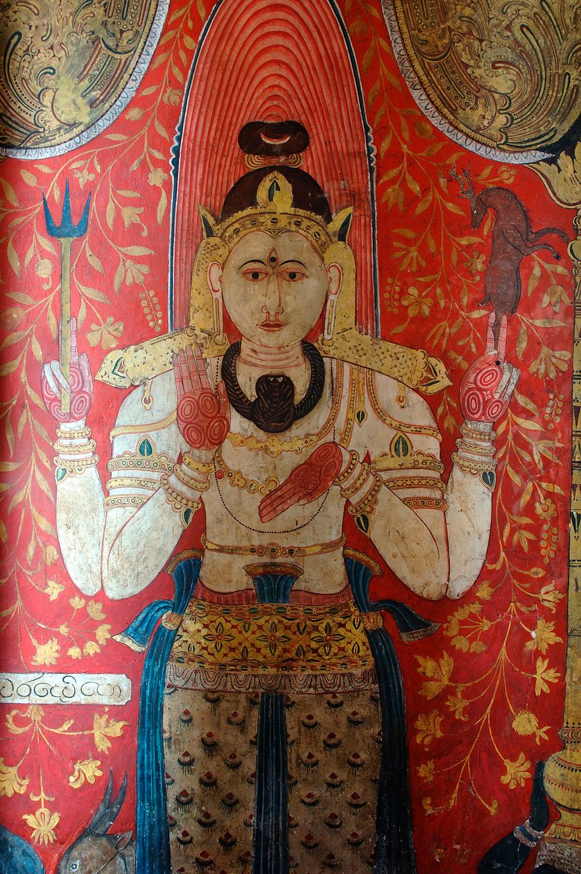 Falfestmény a Kelaniya-templom falán Kelaniya Viharaban, amely az egyik legszentebb buddhista hely, körülbelül hat mérföldre Srí Lanka fővárosától, Colombótól. 2010. január 7. alkotó: Unknown