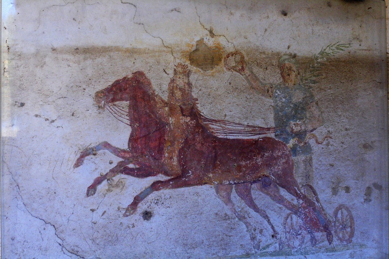 Az Aurige domusának festményeAncient OstiaOlaszország alkotó: Unknown