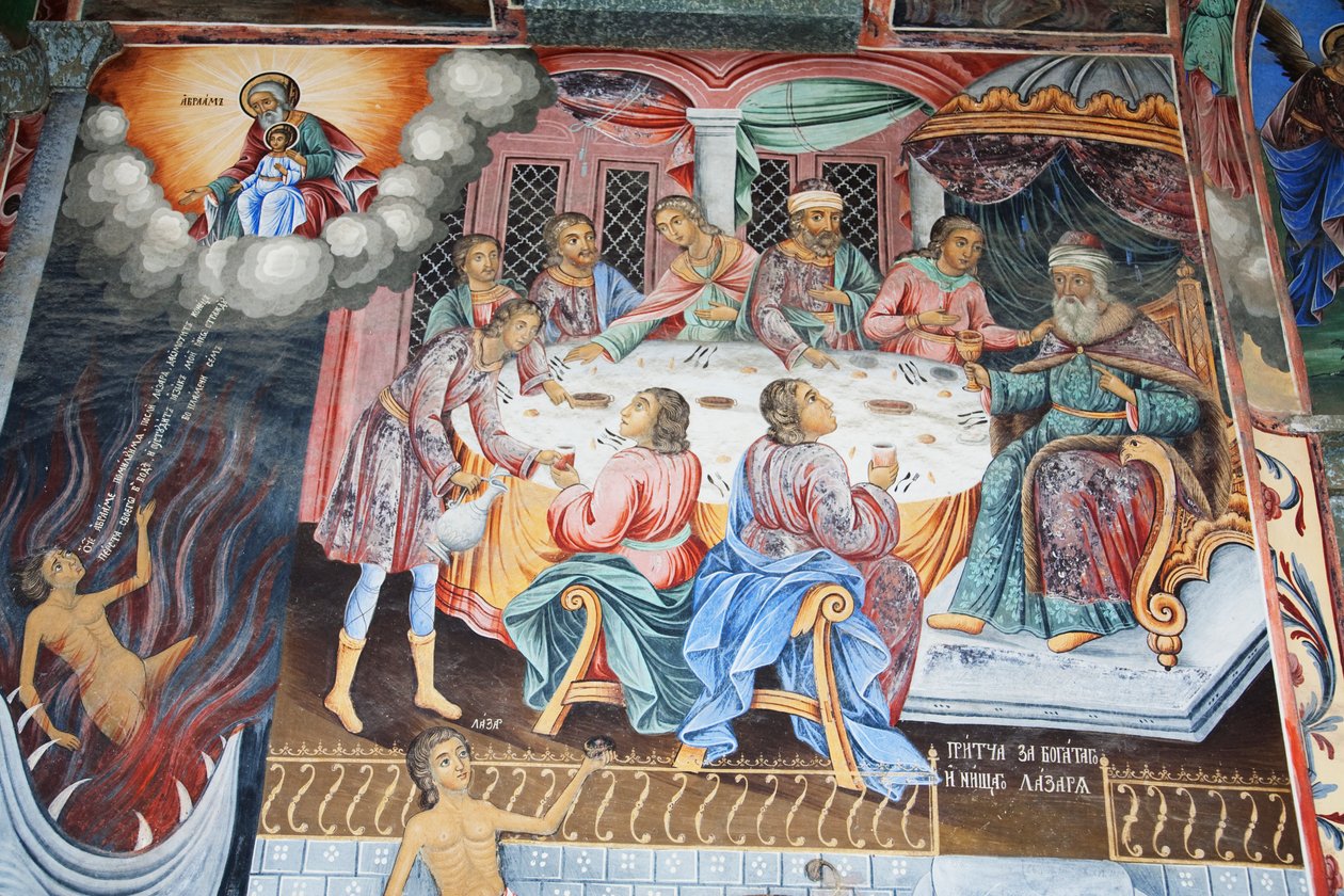 Zahari Zograf festményei a rilai kolostor külső falairól alkotó: Unknown