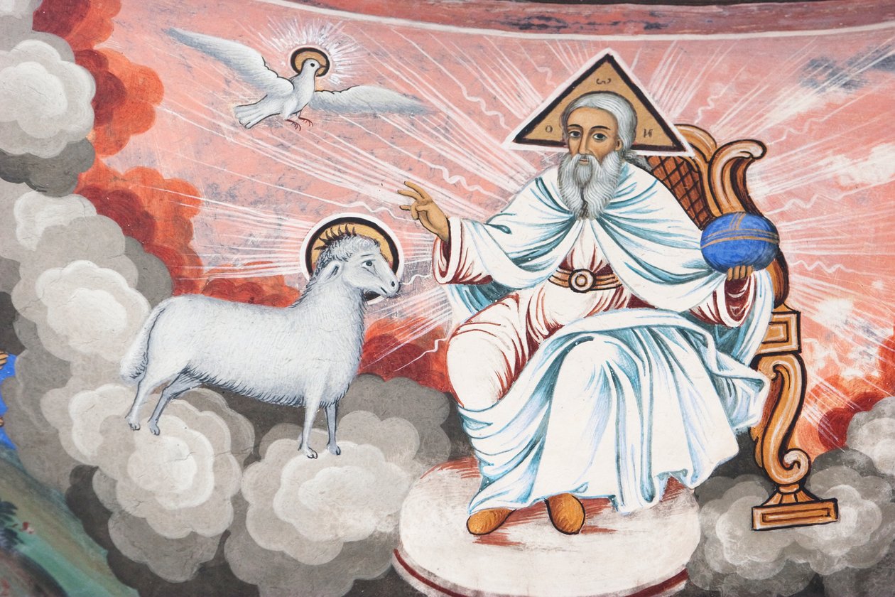 Zahari Zograf festményei a rila kolostor külső falairól, Blagoevgrad, Bulgária alkotó: Unknown