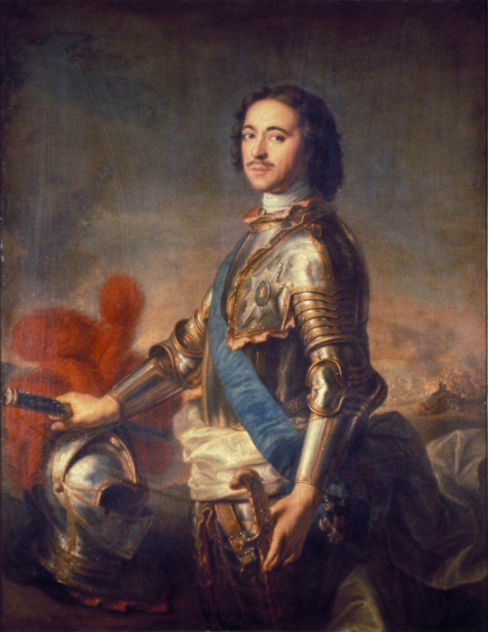 Nagy Péter orosz cár (I. Péter: 1672-1725) portréja, J, M, Natier. alkotó: Unknown