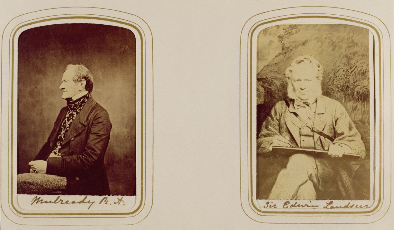 William Mulready (1786-1863) portréja, Cundall, Downes & Co., London, és Sir Edwin Landseer (1802-73) John Watkins, London, 1860 körül (albumnyomat) alkotó: Unknown