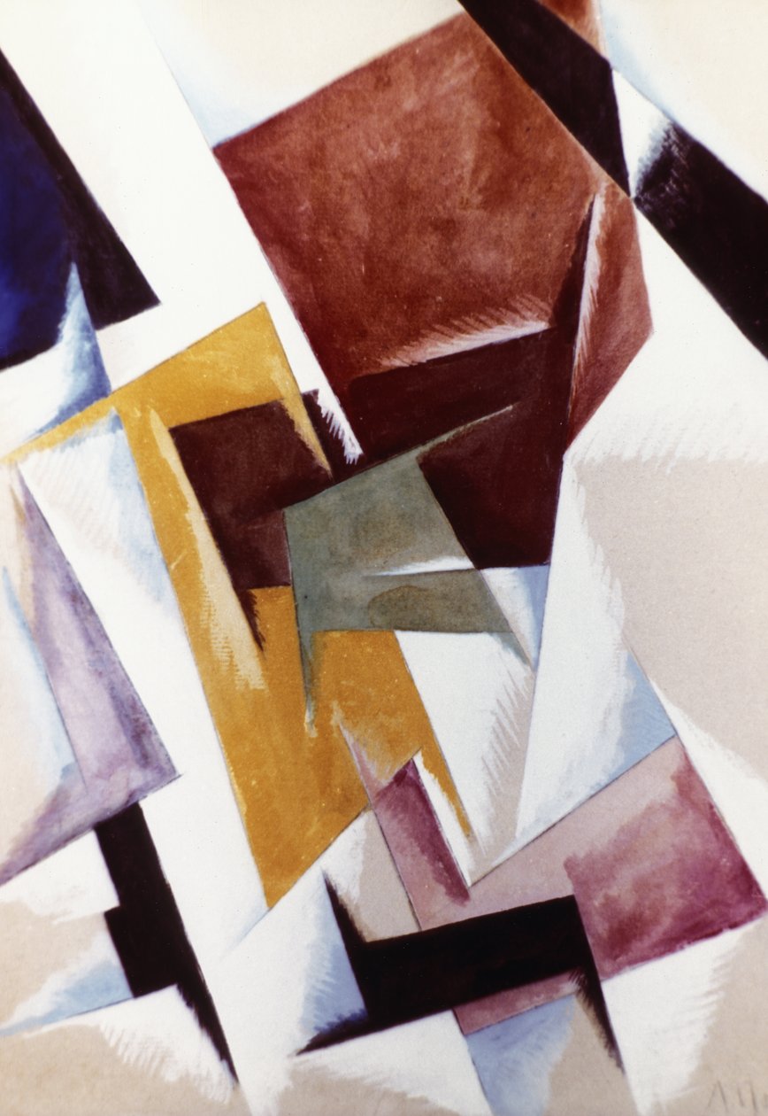 Térerő építése (1921) Ljubov Popova (1889 - 1924) festménye. alkotó: Unknown