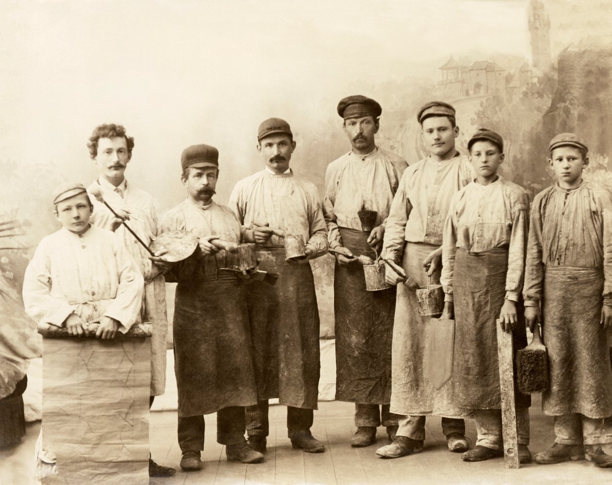 Tapétaakasztók, 1880 alkotó: Unknown