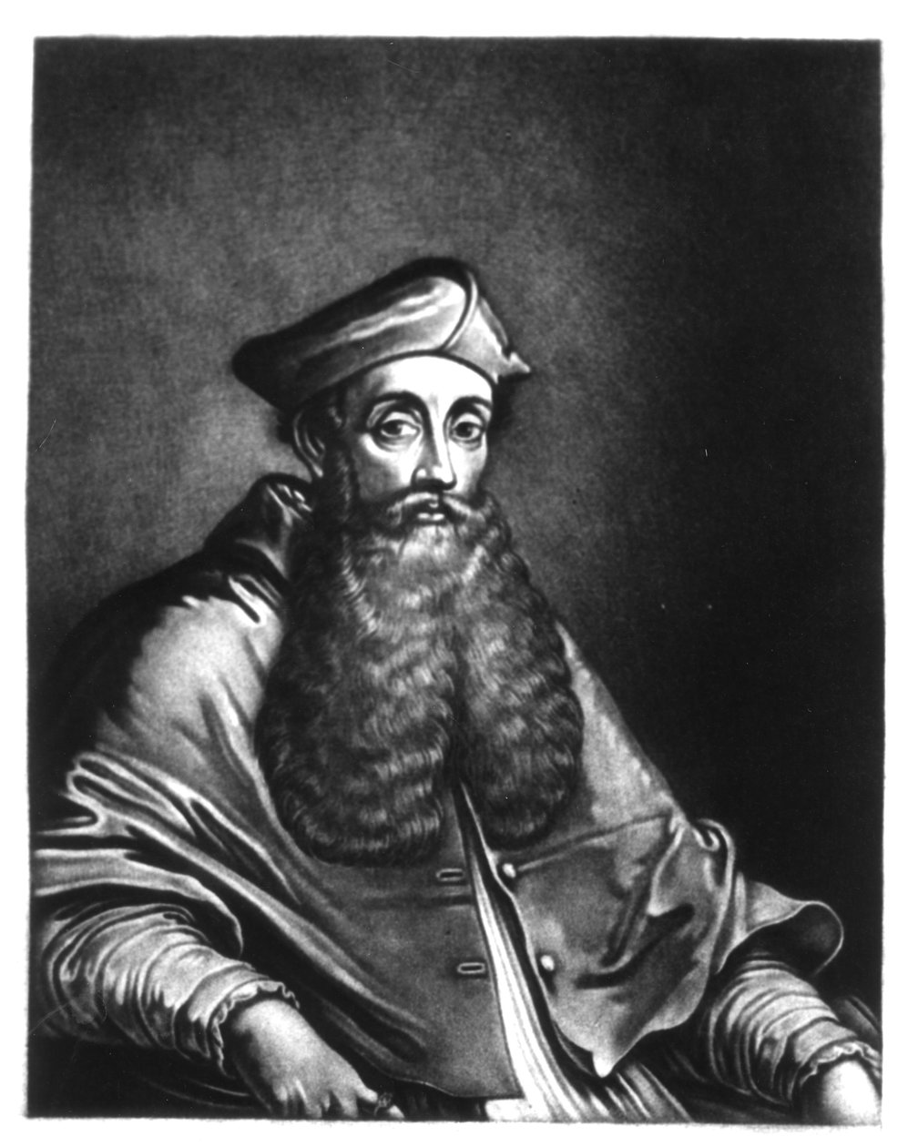 Reginald Pole (1500-58) illusztrációja a „A brit történelemben kiemelkedő karakterek portréiból”, Richard Earlom (1743-1822) és Charles Turner (kb. 1773-1857) metszete (mezzotint) alkotó: English School