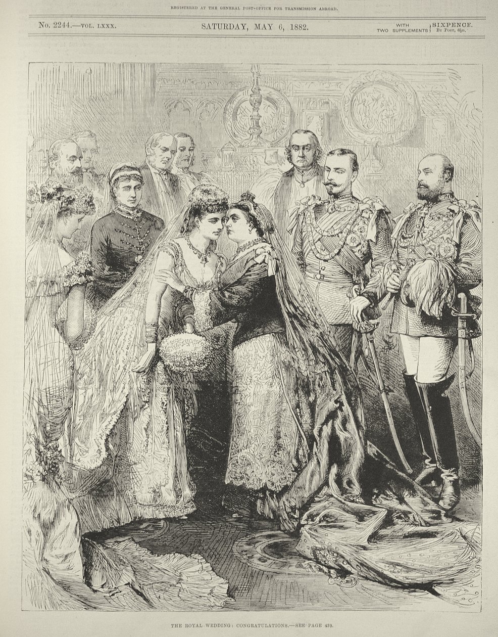 A királyi esküvő: Leopold herceg (1853-84), Albany hercege Waldeck-Pyrmont Helen hercegnőjének a windsori St. George