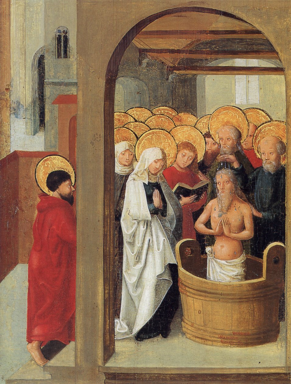 Weingartener Heilig-Blut-Tafel 1489-ből. alkotó: Anonymous