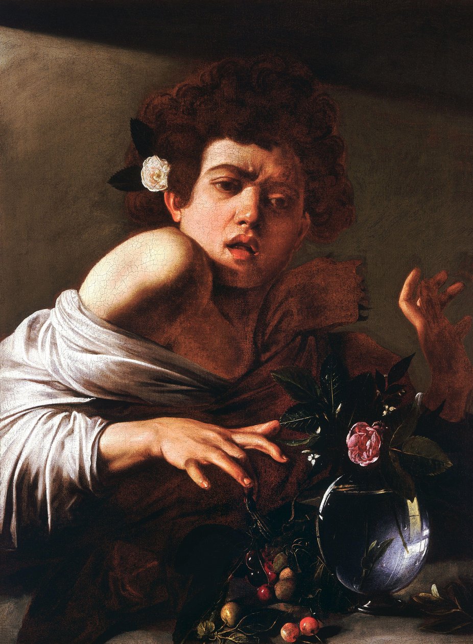 A gyík által megharapott fiút alkotó: Michelangelo Merisi Caravaggio