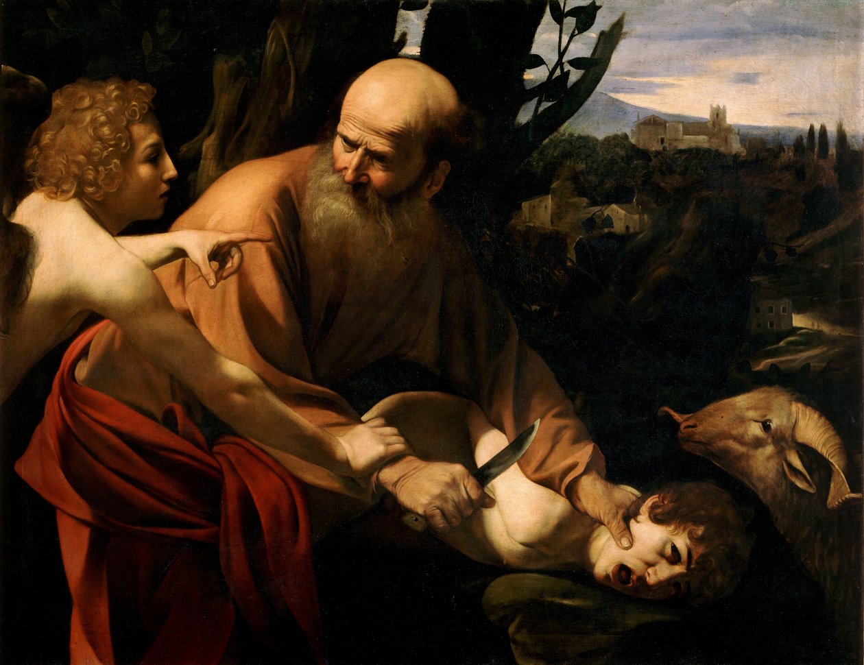 Izsák áldozata alkotó: Michelangelo Merisi Caravaggio