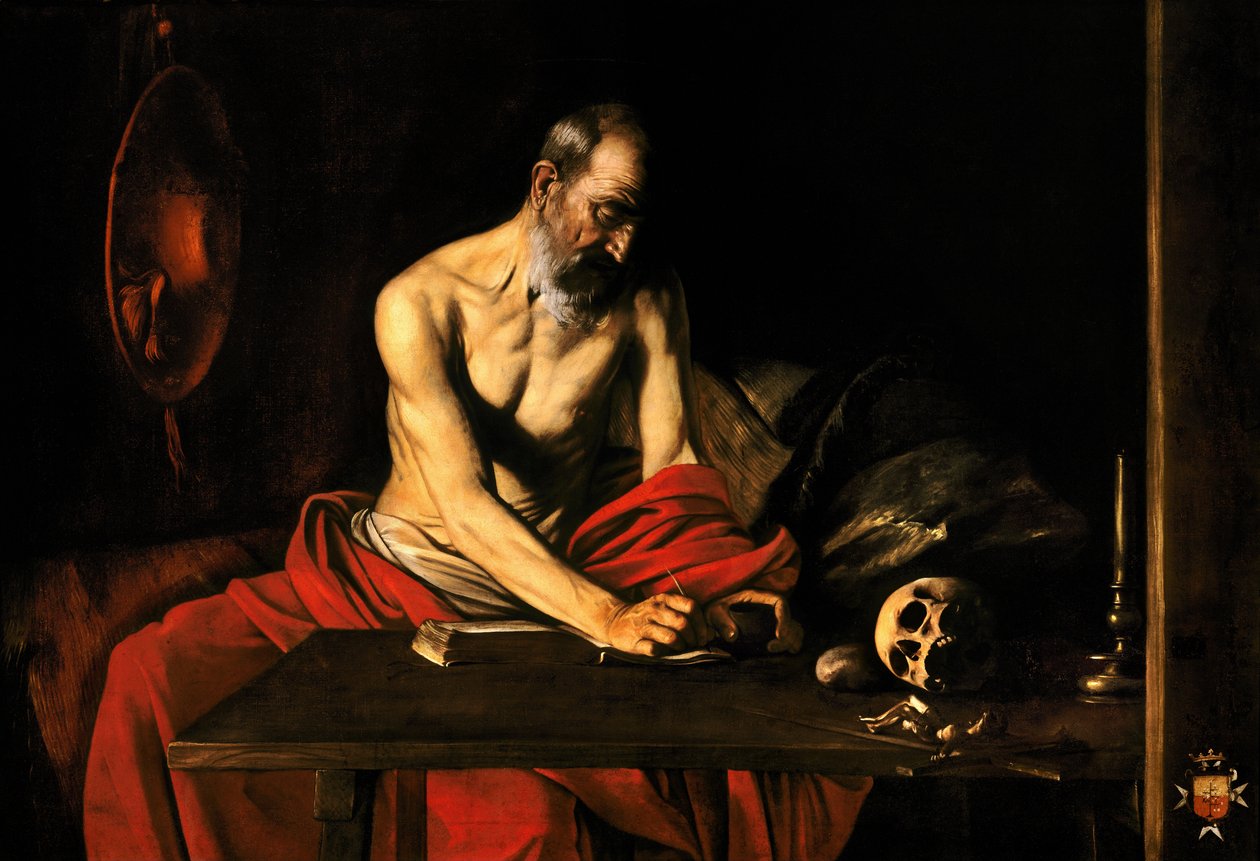 Szent Jeromos írás alkotó: Michelangelo Merisi Caravaggio