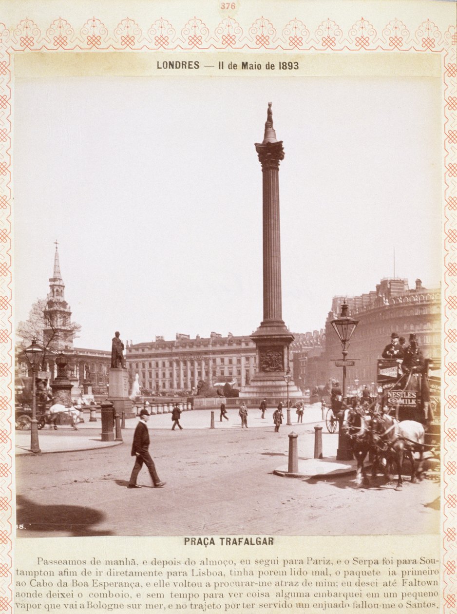 Nelsons-oszlop, Trafalgar Square, 1893 körül alkotó: English Photographer