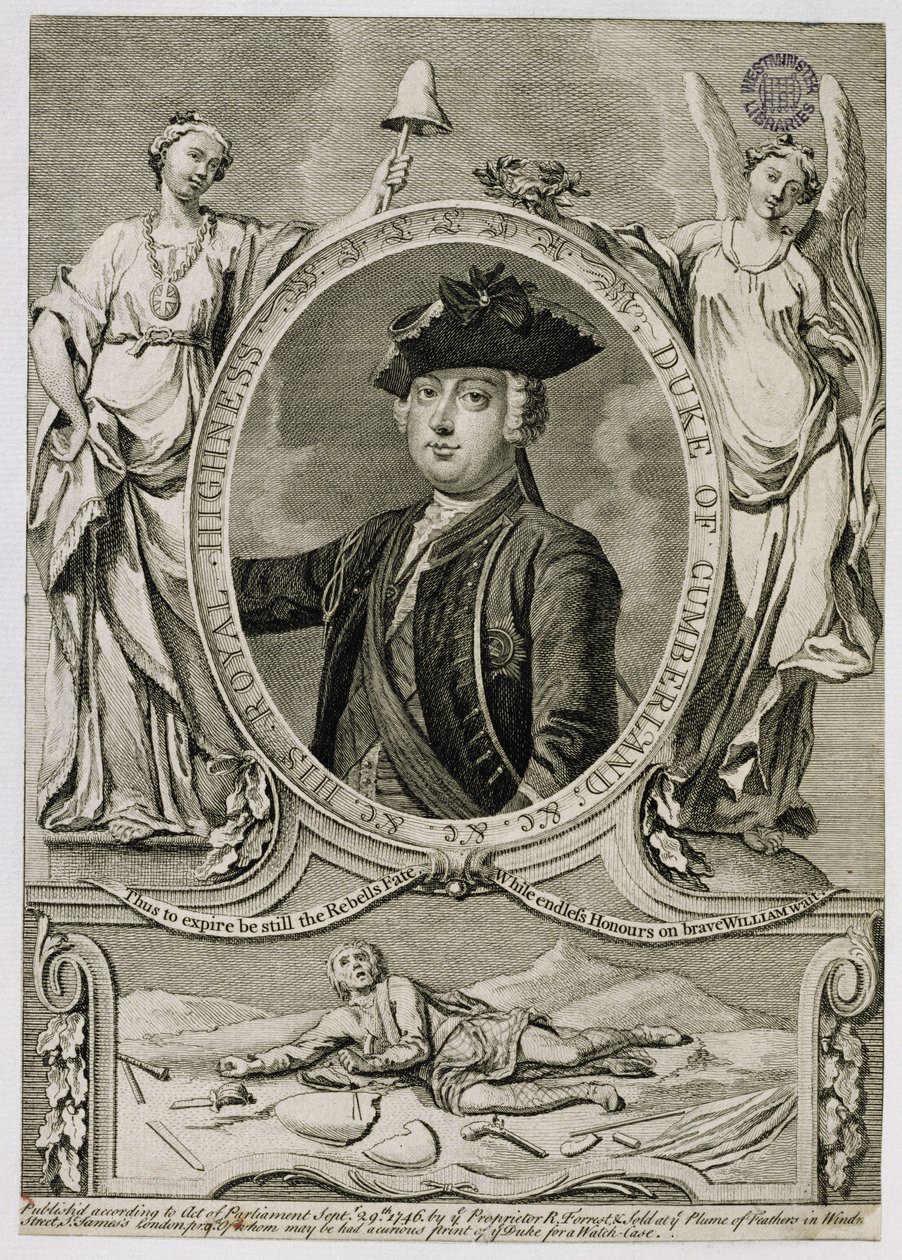 William Augustus, Cumberland hercege (1721-65), 1746 alkotó: English School
