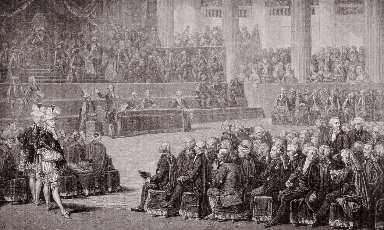 A birtokgenerális megnyitója, 1789. május 5. (metszet) alkotó: French School