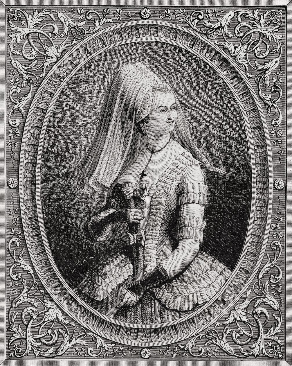 Yolande Martine Gabrielle de Polastron (1749-93) Madame de Polignac, Louis Blanc (1811-82) "Histoire de la Revolution Francaise" című művéből, Pannemaker (sz. 1822) metszetében, 1847-62 alkotó: French School