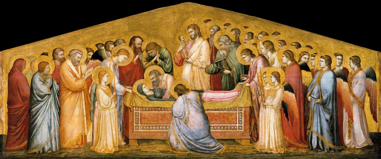 Mária sírba helyezése alkotó: Giotto di Bondone