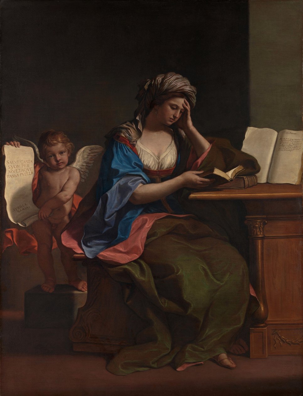 Samian Sibyl és Putto alkotó: Guercino