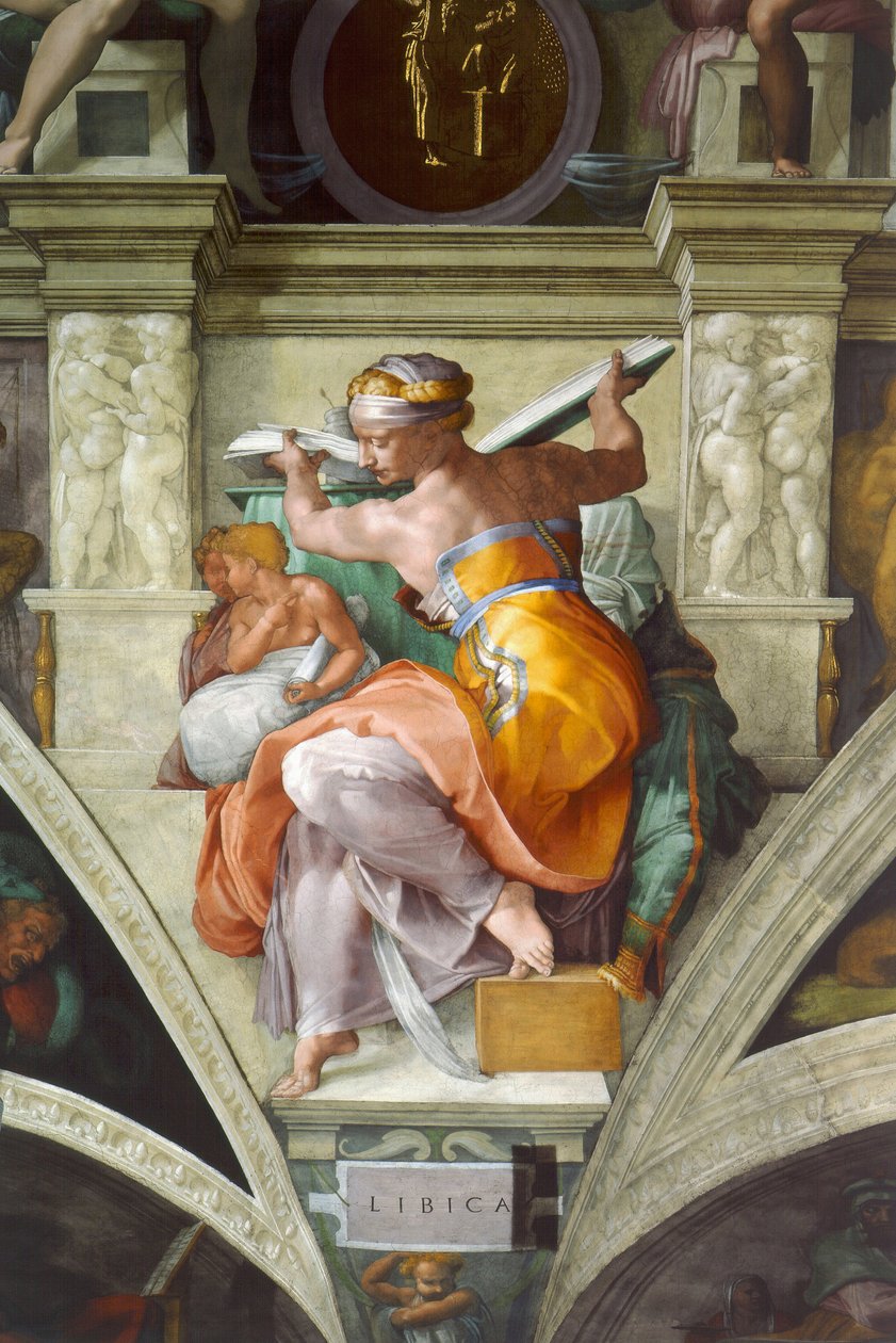 Líbiai Sibyles alkotó: Michelangelo Buonarroti