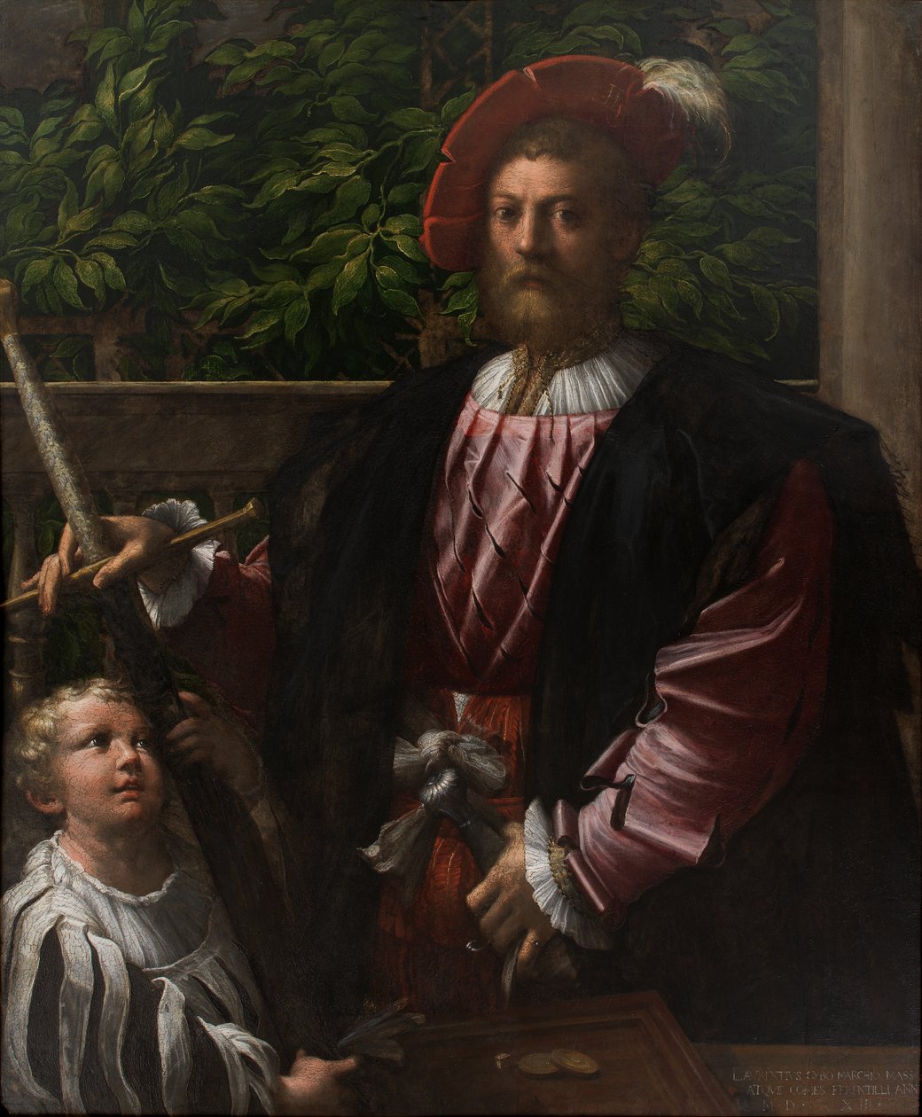 Lorenzo Cybo arcképe alkotó: Parmigianino