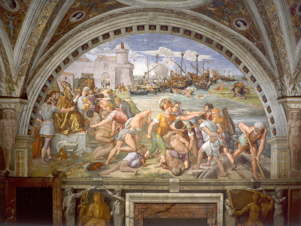 Ostia -i csata alkotó: Raffaello Sanzio Raphael