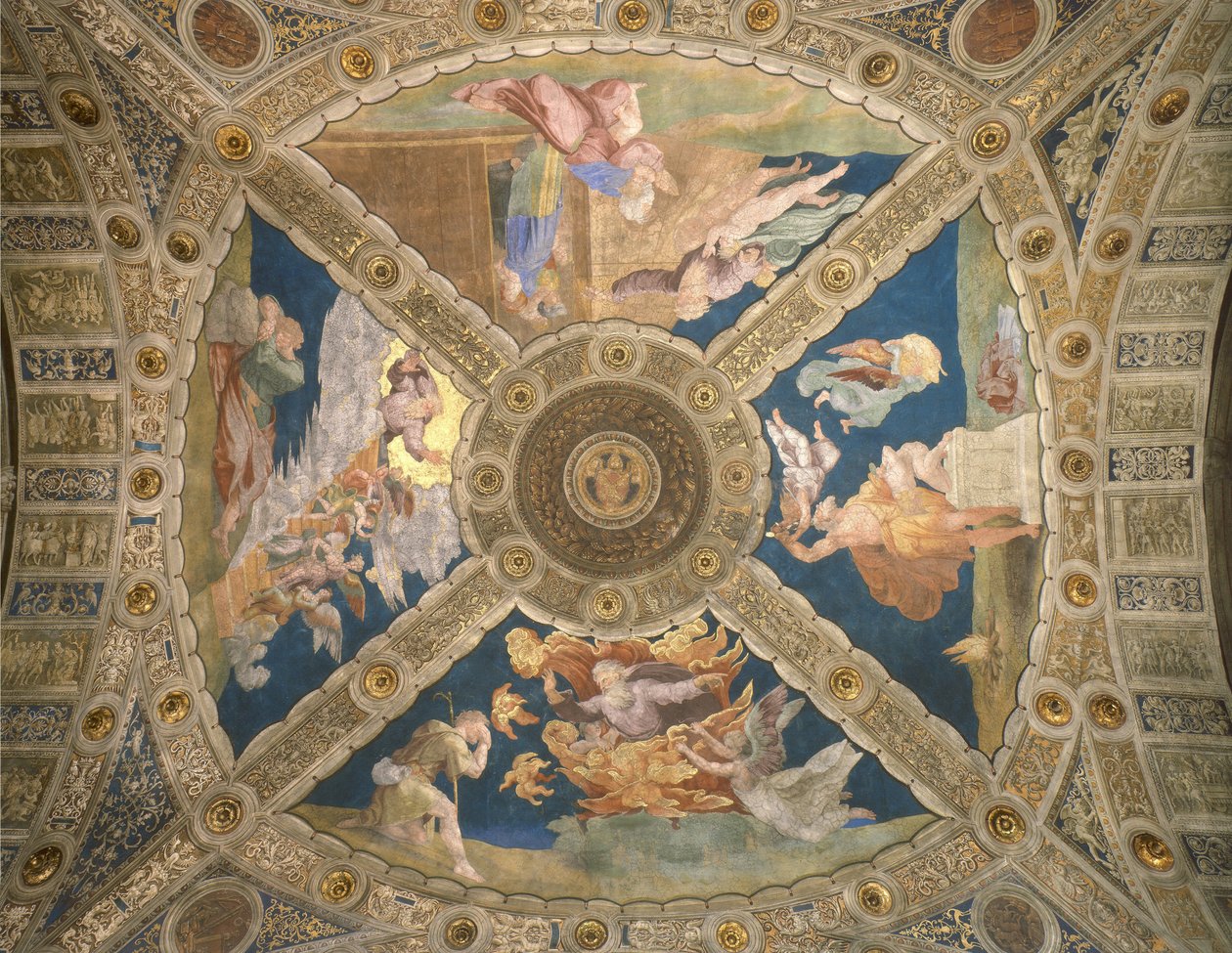 A Heliodorus terem boltozata alkotó: Raffaello Sanzio Raphael