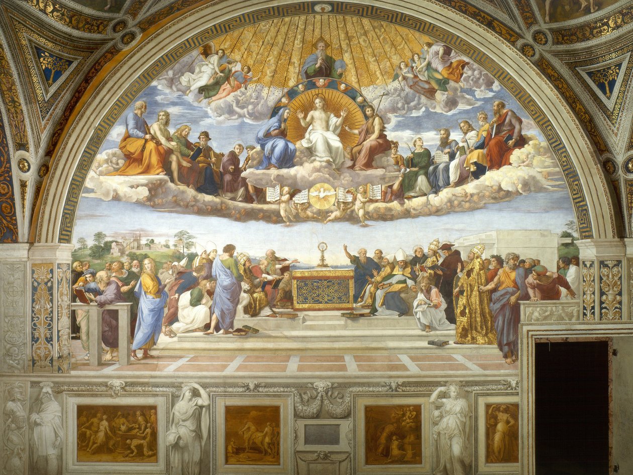 A szentség vitája alkotó: Raffaello Sanzio Raphael