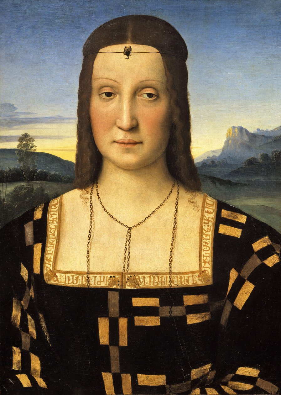 Elisabetta Gonzaga portréja alkotó: Raffaello Sanzio Raphael