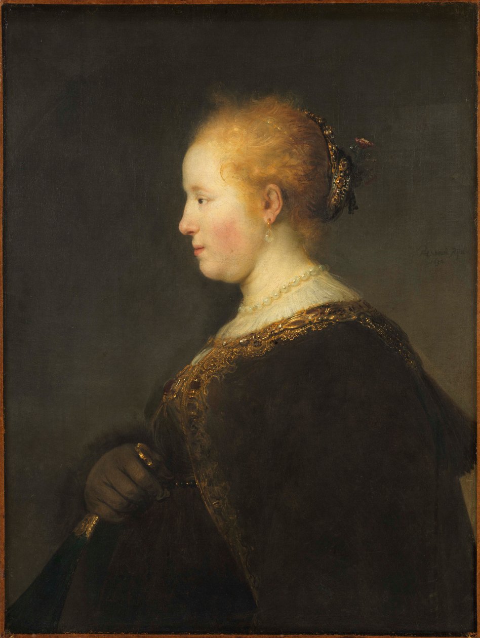 Fiatal nő a profilban alkotó: Rembrandt van Rijn