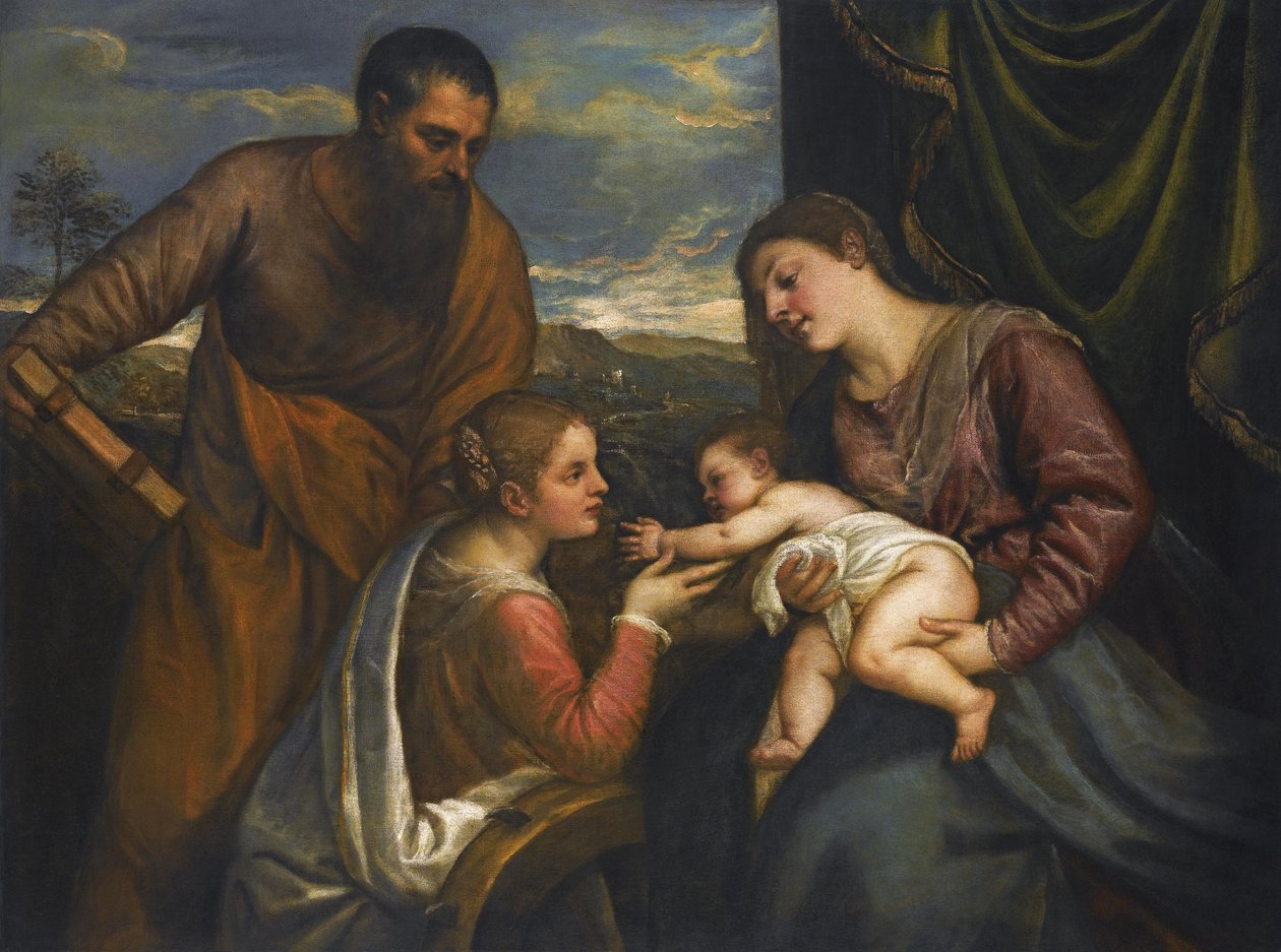 Szent beszélgetés alkotó: Tiziano Vecelli