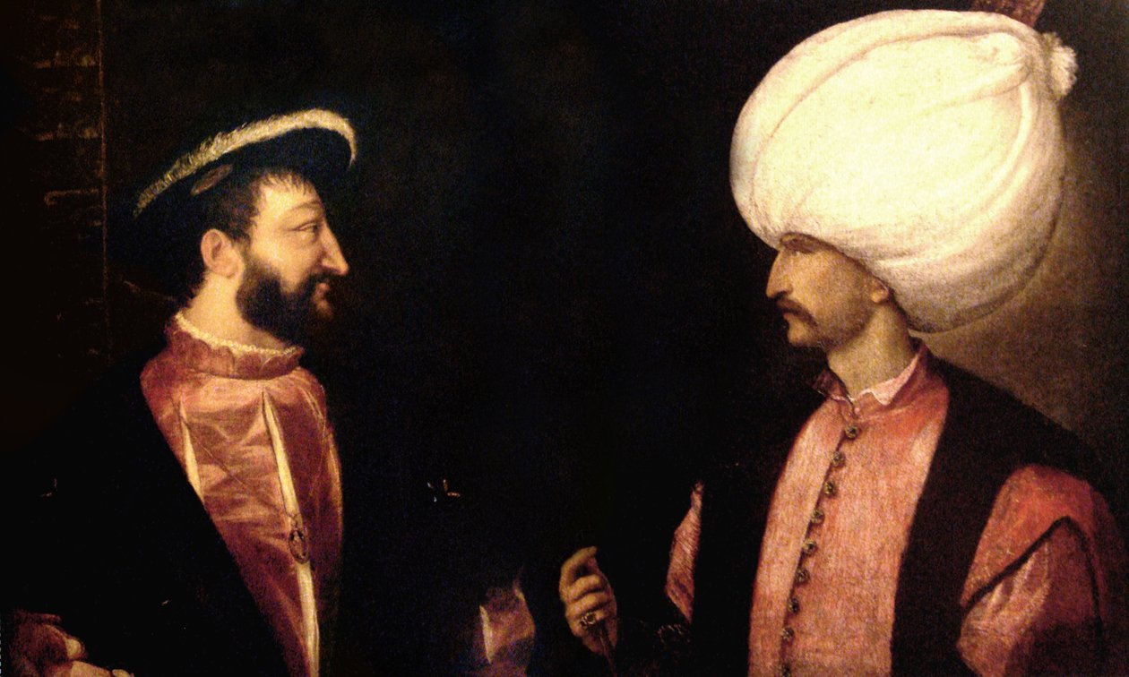 I. Francois és Suleiman the Magnificent alkotó: Tiziano Vecelli