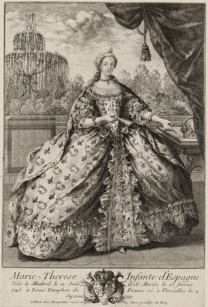 Spanyol Marie Thérèse Raphaëlle portréja (1726-1746) alkotó: Unknown