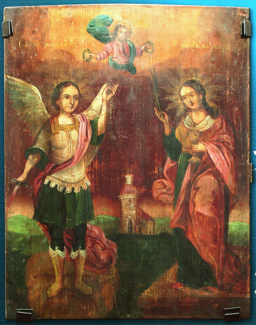 Szent Mihály és Szent Barbara alkotó: Unknown