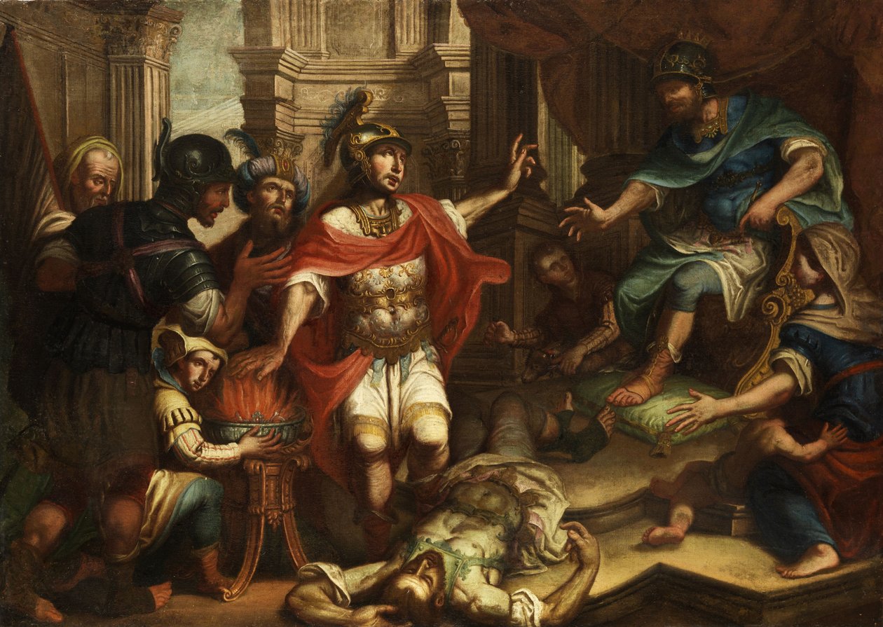 Scaevola a tűzre teszi a kezét. alkotó: Unknown