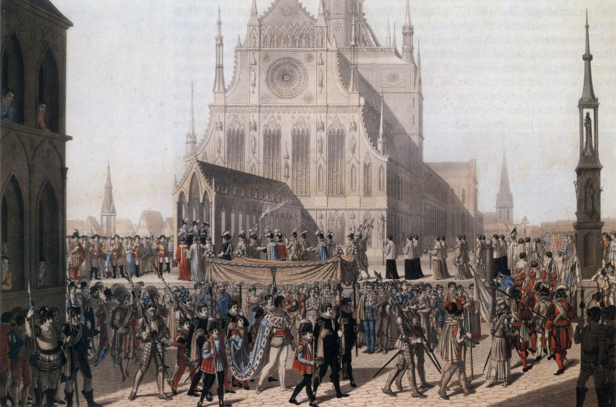 Heinrich Anton Dähling jelenetének vázlata Schiller Orleans -i leányzójához alkotó: Unknown
