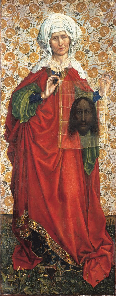 Szent Veronika, 1428-30 körül (vegyes technika tölgyfán) alkotó: (1375/8 1444) Master of Flemalle