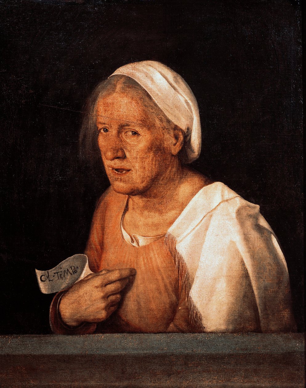 La Vecchia (Az öregasszony) 1505 után (olaj, vászon) alkotó: Giorgione