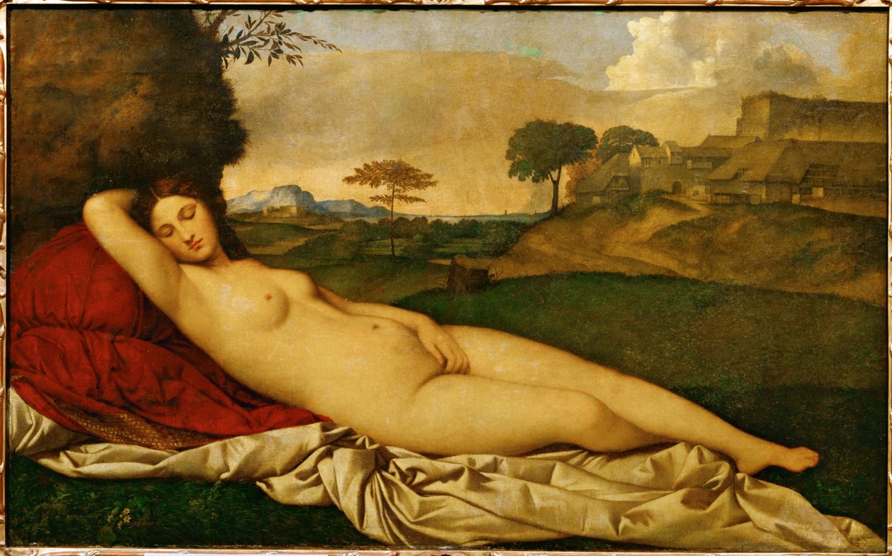 Alvó Vénusz (olaj, vászon) alkotó: (1476/8-1510) Giorgione