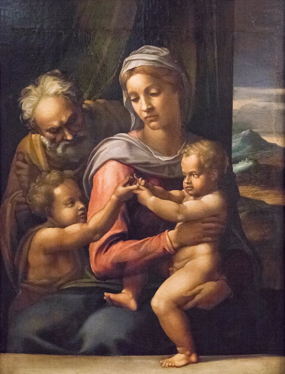 Szent család Keresztelő Szent Jánossal (festmény) alkotó: (1509 66) Daniele da Volterra