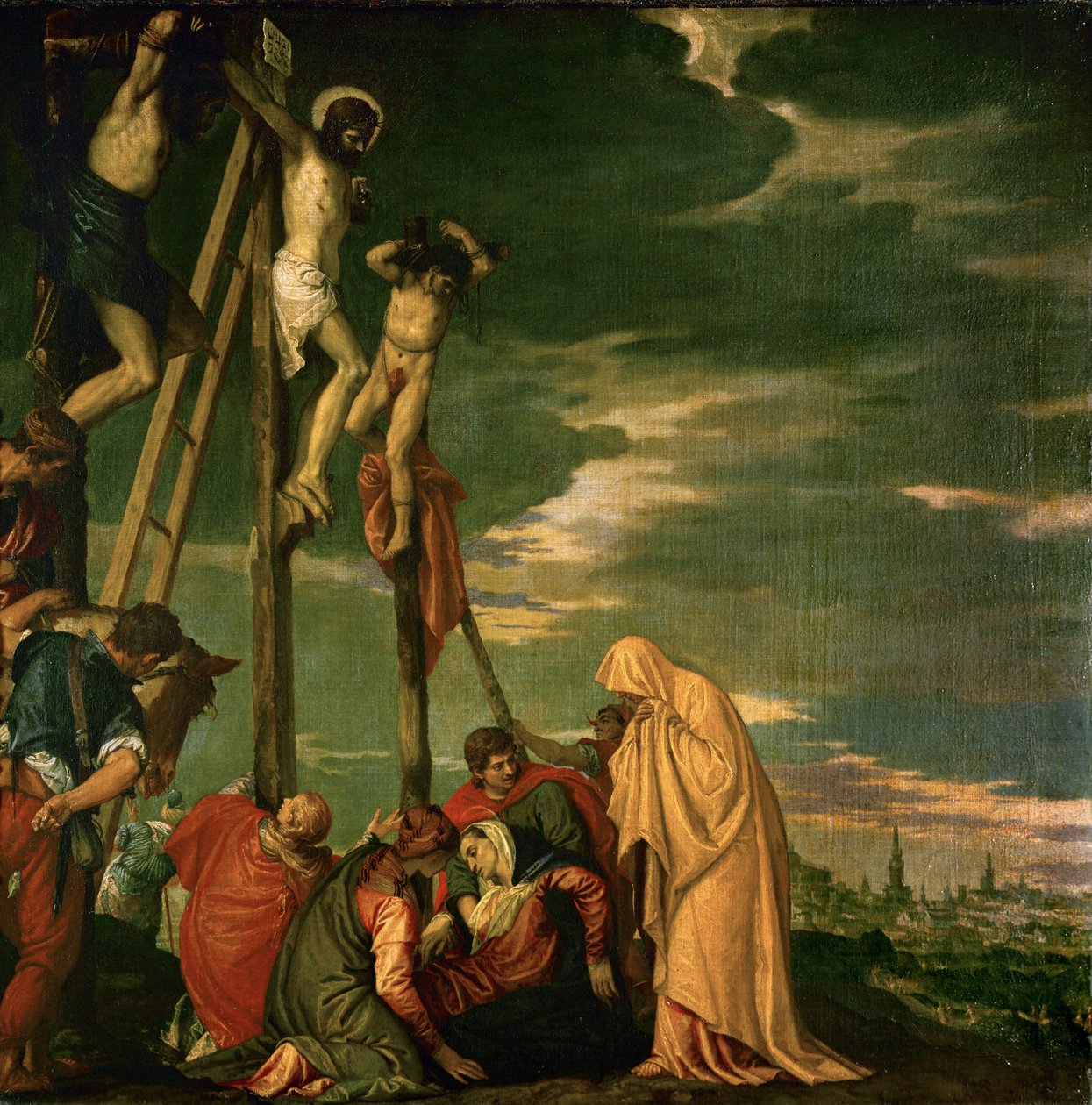 Krisztus a Golgotán ... alkotó: (1528-88) Veronese