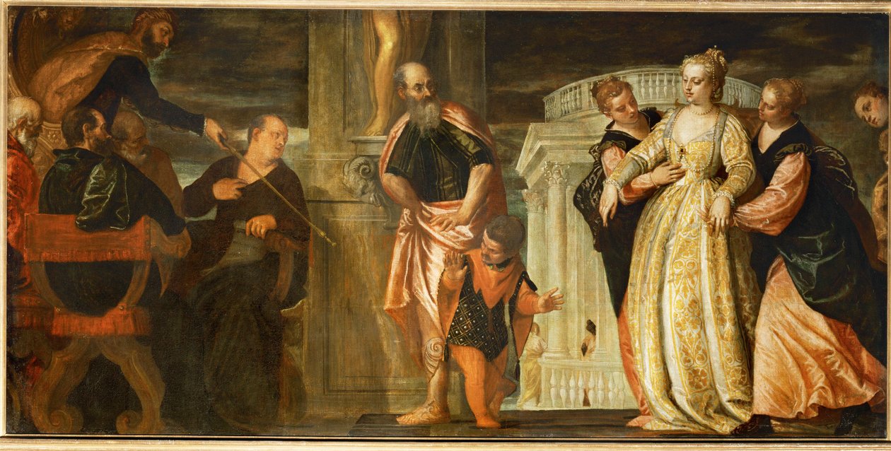 Eszter Ahasvérus előtt (festmény, vászon) alkotó: (1528-88) Veronese