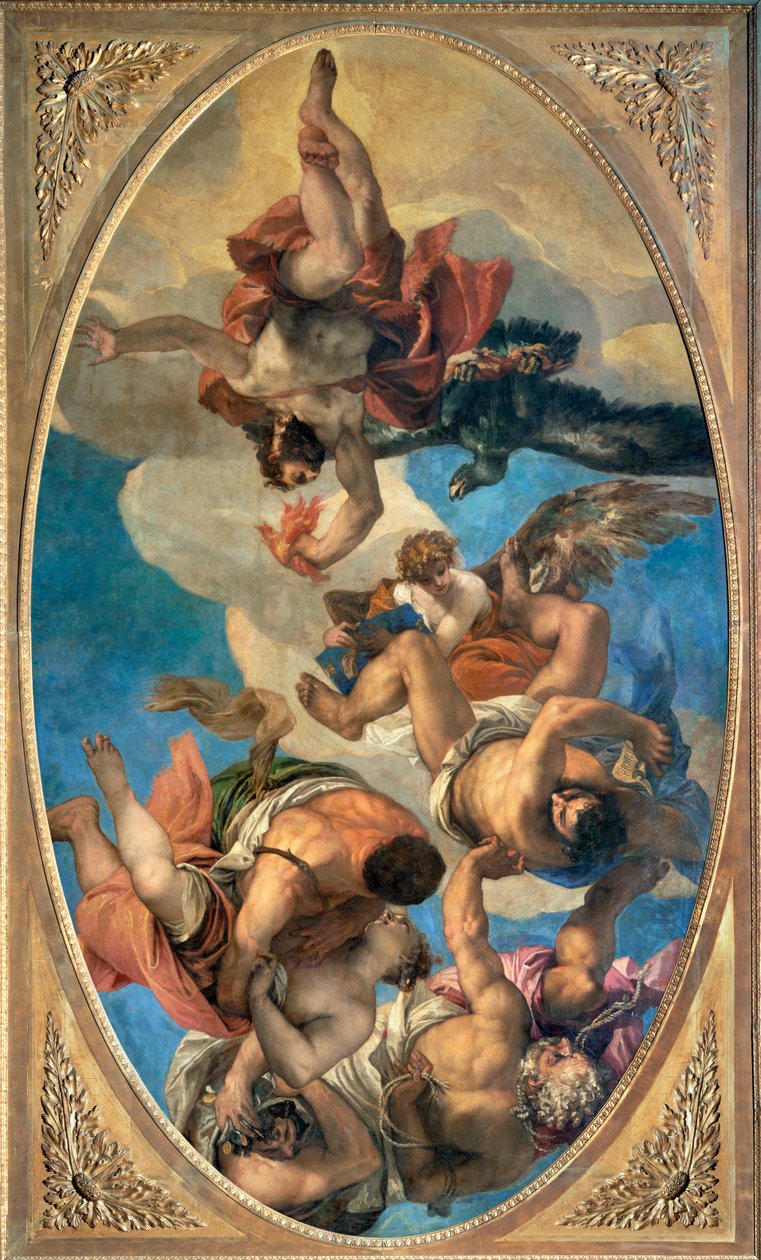 A Jupiter megbünteti a bűnösöket ... alkotó: (1528 88) Veronese