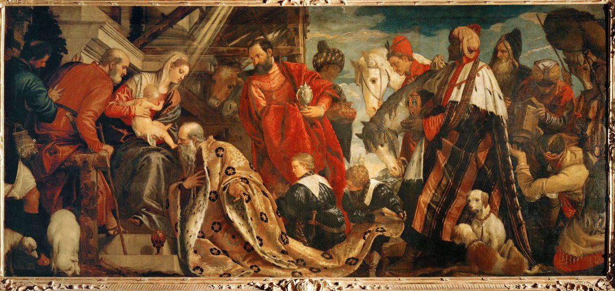 A bölcsek imádása (festmény, vászon) alkotó: (1528-88) Veronese